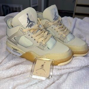 Off-White × Wmns Air Jordan 4 Retro SP 'Sail'